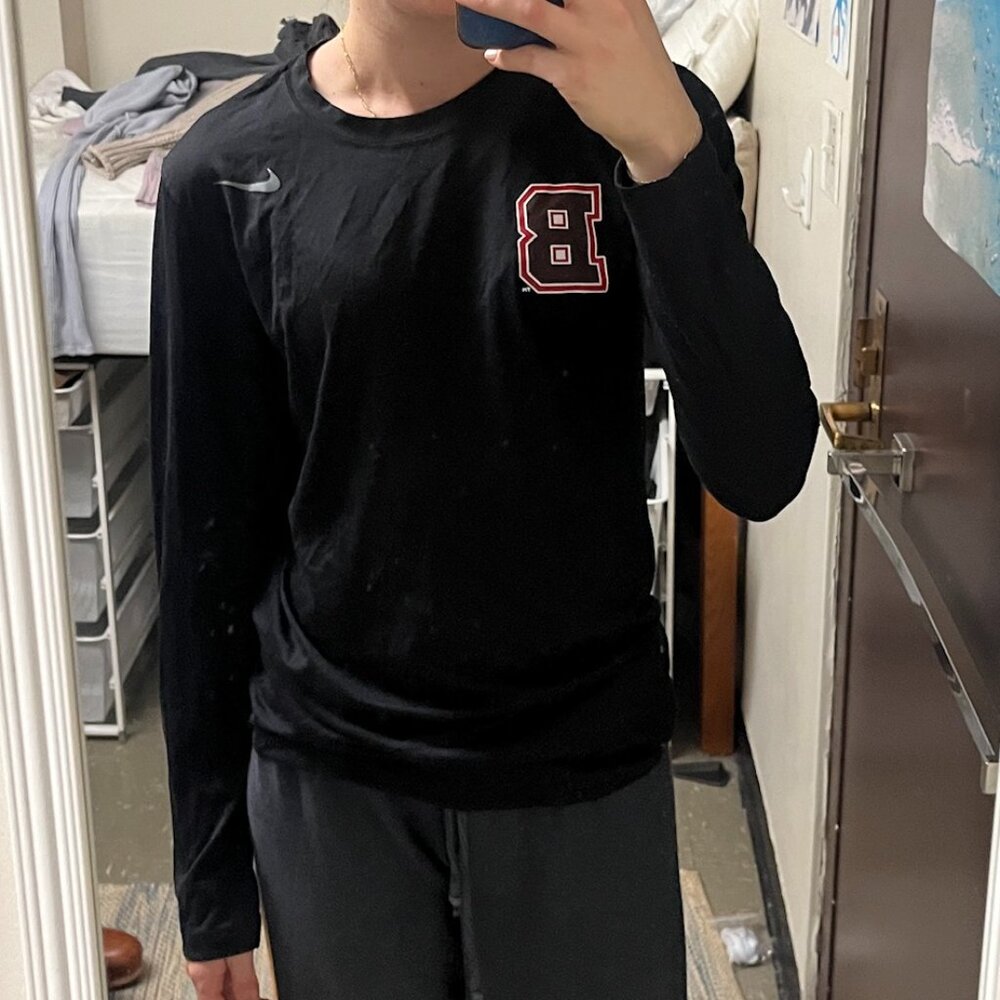 Nike Brown University long sleeve black athletic top